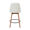 Marcel Upholstered 26" Fixed-Height Counter Stool - Set of 2
