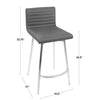 Mason Swivel Counter Stool - Set of 2