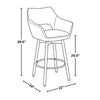 Mustang 26" Fixed-Height Counter Stool - Set of 2