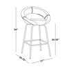 Posh 26" Fixed-Height Counter Stool - Set of 2