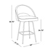 Renee Upholstered 26" Fixed-Height Counter Stool - Set of 2