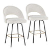 Renee Upholstered 26" Fixed-Height Counter Stool - Set of 2