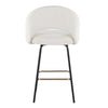 Renee Upholstered 26" Fixed-Height Counter Stool - Set of 2
