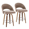 Renee Upholstered 26" Fixed-Height Counter Stool - Set of 2