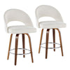 Renee Upholstered 26" Fixed-Height Counter Stool - Set of 2