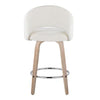 Renee Upholstered 26" Fixed-Height Counter Stool - Set of 2