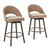 Renee Upholstered 26" Fixed-Height Counter Stool - Set of 2