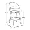 Renee Upholstered 26" Fixed-Height Counter Stool - Set of 2
