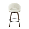 Renee Upholstered 26" Fixed-Height Counter Stool - Set of 2