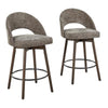 Renee Upholstered 26" Fixed-Height Counter Stool - Set of 2