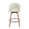Renee Upholstered 26" Fixed-Height Counter Stool - Set of 2