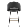 Renee Upholstered 26" Fixed-Height Counter Stool - Set of 2