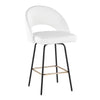 Renee Upholstered 26" Fixed-Height Counter Stool - Set of 2