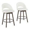 Renee Upholstered 26" Fixed-Height Counter Stool - Set of 2