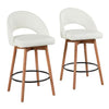 Renee Upholstered 26" Fixed-Height Counter Stool - Set of 2
