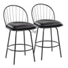 Riley Claire 26" Fixed-Height Counter Stool - Set of 2