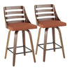 Trevi 26'' Fixed Height Counter Stool - Set of 2