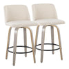 Toriano 26" Fixed Height Counter Stool - Set of 2