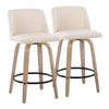 Toriano 26" Fixed Height Counter Stool - Set of 2