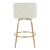 Toriano 26" Fixed-Height Counter Stool - Set of 2