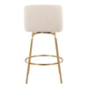 Toriano 26" Fixed-Height Counter Stool - Set of 2