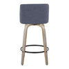 Toriano 26" Fixed-Height Counter Stool - Set of 2