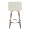 Toriano 26" Fixed-Height Counter Stool - Set of 2