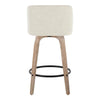 Toriano 26" Fixed-Height Counter Stool - Set of 2