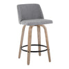 Toriano 26" Fixed-Height Counter Stool - Set of 2