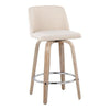 Toriano 26" Fixed-Height Counter Stool - Set of 2