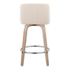 Toriano 26" Fixed-Height Counter Stool - Set of 2