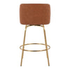 Toriano 26" Fixed-Height Counter Stool - Set of 2