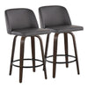Toriano 26" Fixed Height Counter Stool - Set of 2