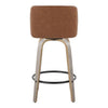 Toriano 26" Fixed-Height Counter Stool - Set of 2