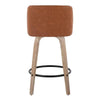 Toriano 26" Fixed-Height Counter Stool - Set of 2