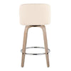 Toriano 26" Fixed-Height Counter Stool - Set of 2