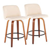 Toriano Fixed-Height Counter Stool - Set of 2
