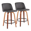 Toriano Fixed-Height Counter Stool - Set of 2