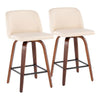 Toriano Fixed-Height Counter Stool - Set of 2