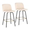 Toriano 26" Fixed-Height Counter Stool - Set of 2