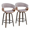 Vintage Mod 26" Fixed-Height Counter Stool - Set of 2