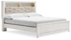 Altyra King Panel Bookcase Bed - White (B2640B51)