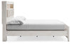 Altyra King Panel Bookcase Bed - White (B2640B51)