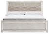 Altyra King Panel Bookcase Bed - White