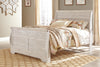 Willowton Queen Sleigh Bed - Whitewash (B267B29)