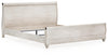 Willowton Queen Sleigh Bed - Whitewash