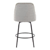 Studded Marcel 27" Fixed-Height Counter Stool - Set of  2