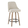 Studded Marcel 27" Fixed-Height Counter Stool - Set of  2