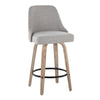Studded Marcel 27" Fixed-Height Counter Stool - Set of 2