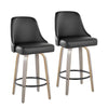 Studded Marcel 26" Fixed-Height Counter Stool - Set of 2